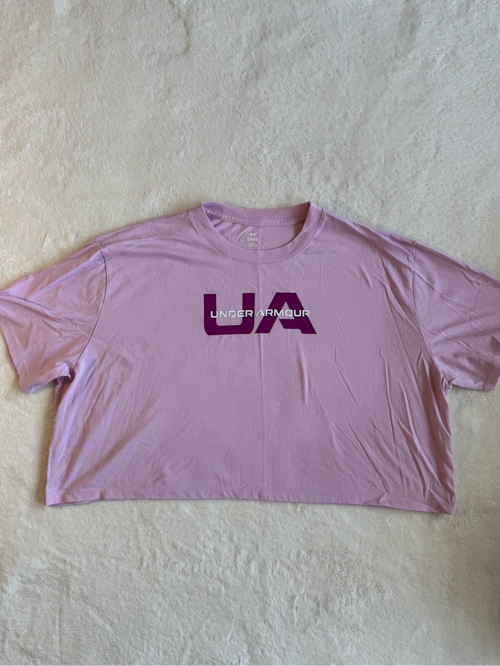 Under Armour Pink UA Logo Graphic T-Shirt Loose Fit L